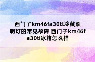 西门子km46fa30tl冷藏照明灯的常见故障 西门子km46fa30ti冰箱怎么样